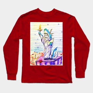 And Liberty and Justice for All (sharks) Long Sleeve T-Shirt